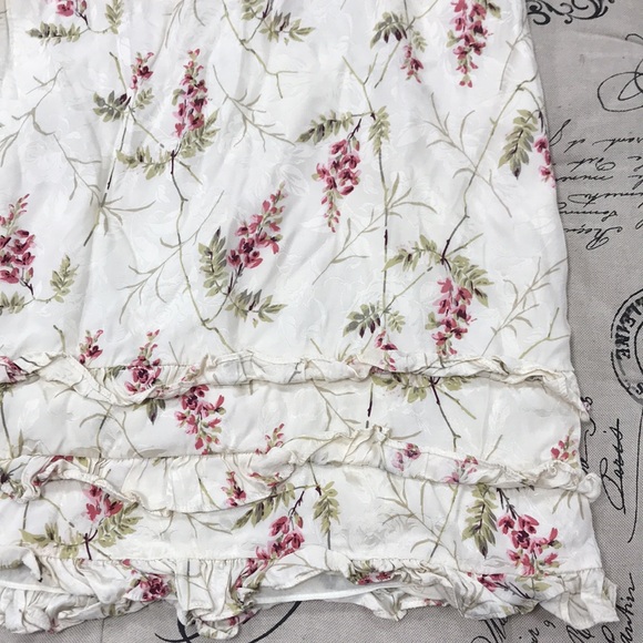 💥 Rebecca Taylor Ivie Floral Ruffle Silk Blend Dress - Picture 5 of 8